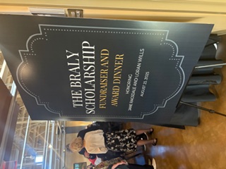 Guests arriving at the Braly Scholarship award dinner